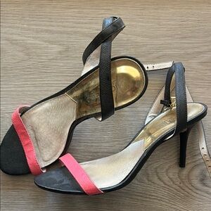 Elegant Black and Pink Women's Heels